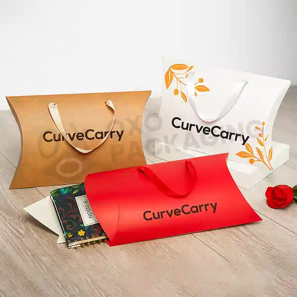 custom handle pillow packaging